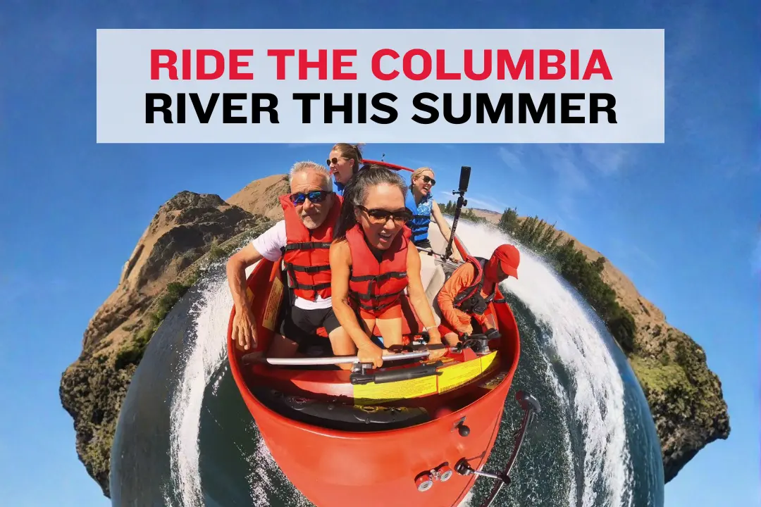 Jet boat ride on the Columbia River in Wenatchee Washington