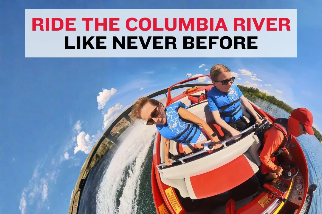 Jet boat ride on the Columbia River near Rocky Reach Dam