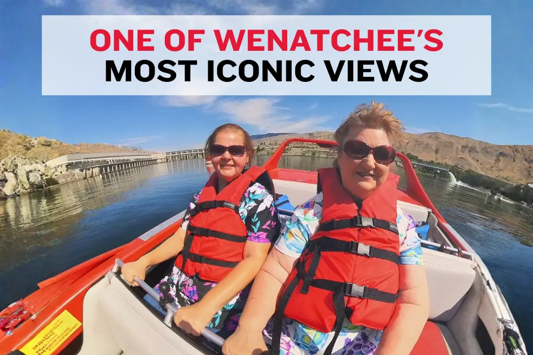 Rocky Reach Dam overlooking the Columbia River in Wenatchee Washington