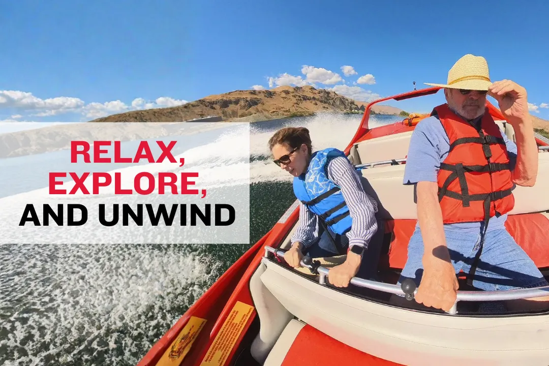 Wenatchee waterfront park on a sunny day