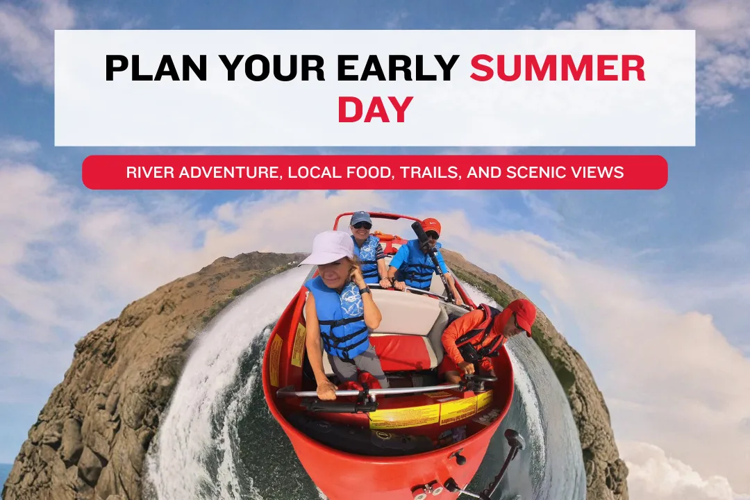 June Wenatchee itinerary with Wiley’s Boat Ride Pybus Public Market river trails and sunset views