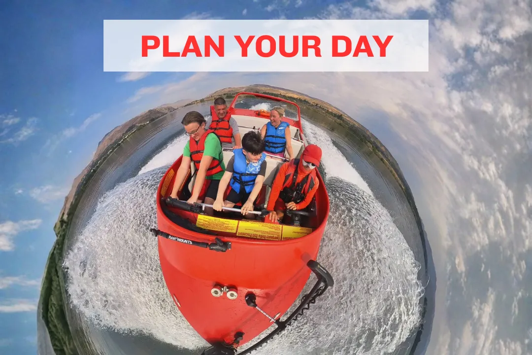 Wenatchee one day itinerary with 6 mile boat ride and local spring activities