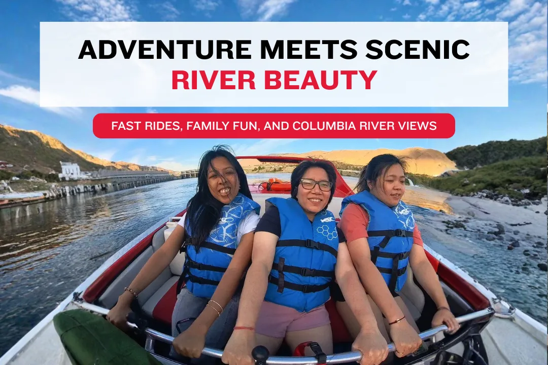Wiley’s Boat Rides in June with high-speed adventure and scenic Columbia River sightseeing