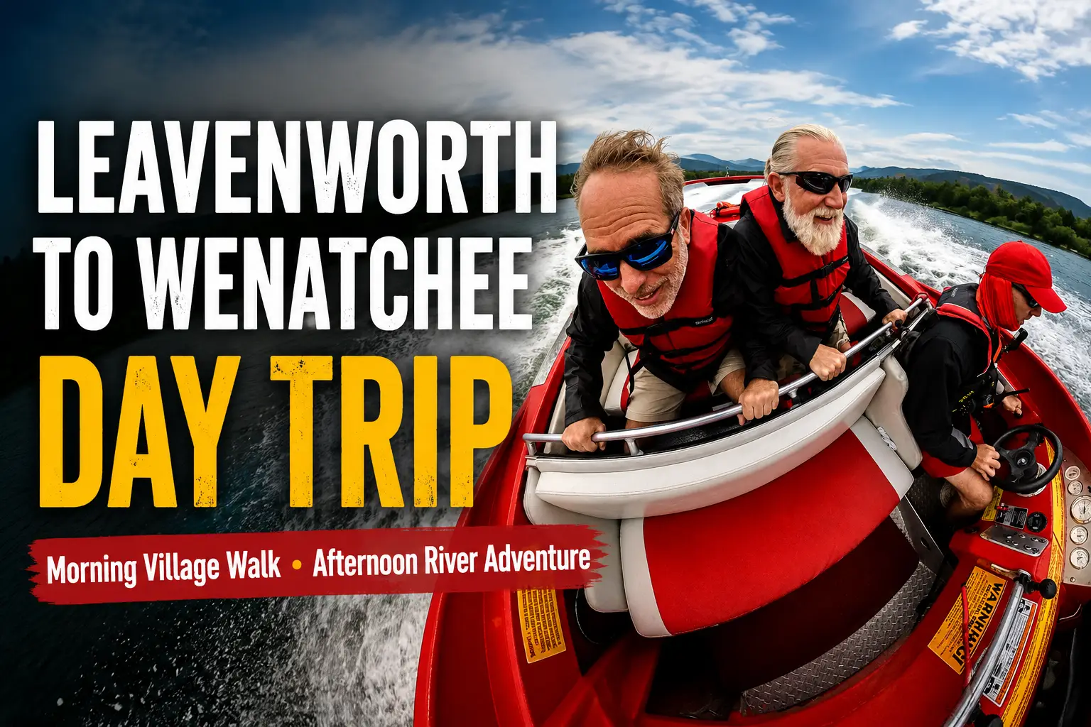 Leavenworth, WA Things to Do: Alpine Coaster, Whitewater Rafting & a Wenatchee Jet Boat Day Trip 5 Leavenworth to Wenatchee day trip itinerary with village walk and Columbia River boat ride