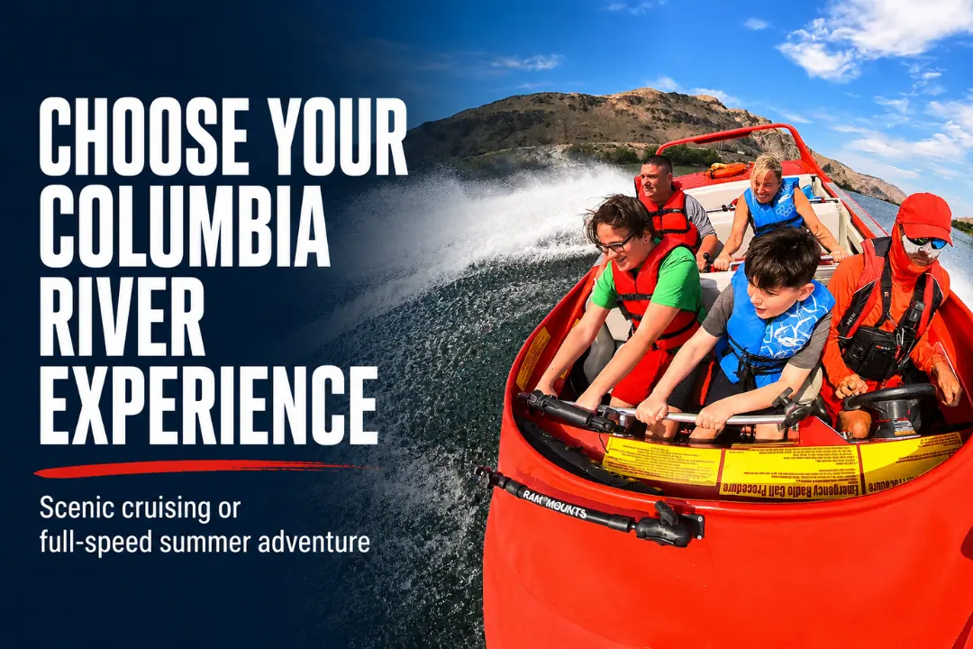 Red, White & River Views: Celebrate July on a Columbia River Boat Ride 2 Wiley’s Boat Rides offering scenic Columbia River tours and exciting jet boat experiences in Wenatchee