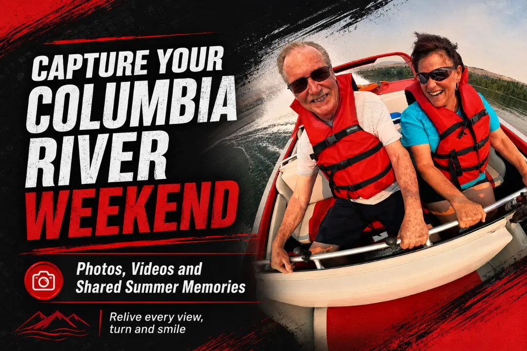 August Weekend Getaway: Add a Columbia River Boat Ride in Wenatchee Photo and video memories from a Wiley’s Boat Rides weekend adventure in Wenatchee