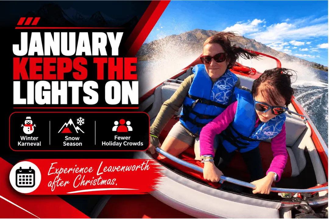 Best Time to Visit Leavenworth in Winter: December vs January vs February 3 Leavenworth in January during Winter Karneval and the Village of Lights